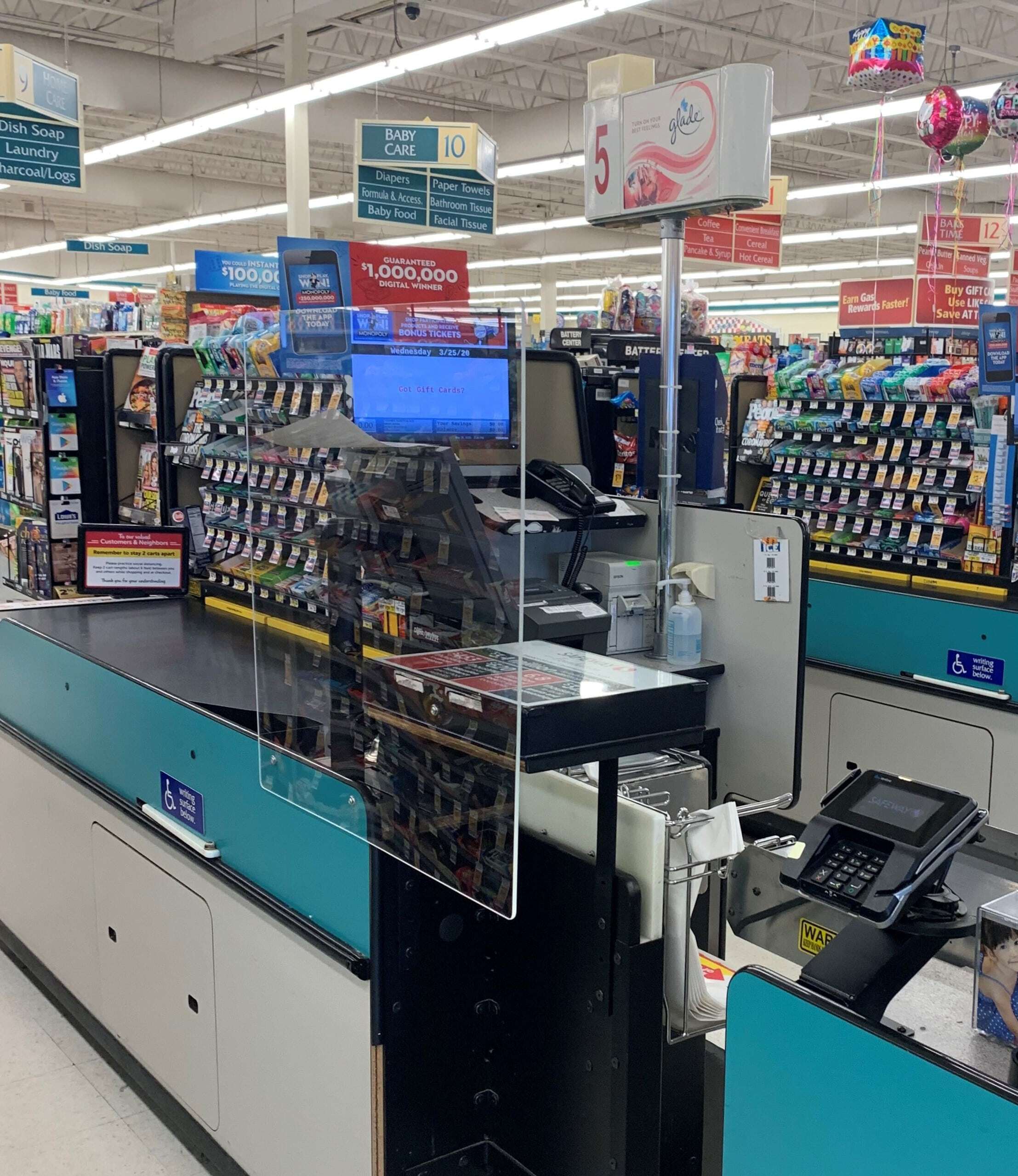 Safeway Sneeze Guards