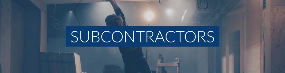 Subcontractors Banner